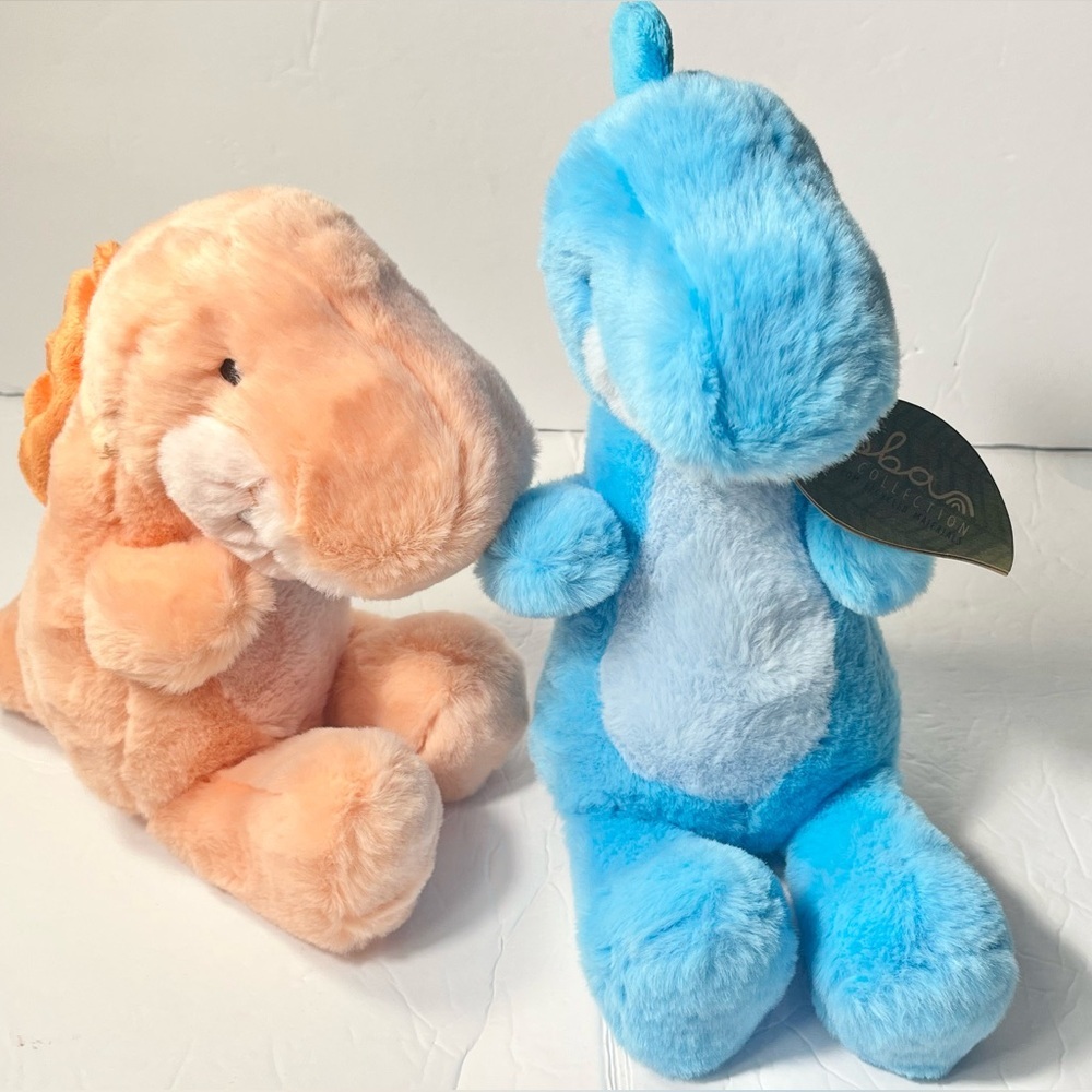 Ebba Eco Collection dinosaur edan edaph and Stoney stego plush stuffed animals